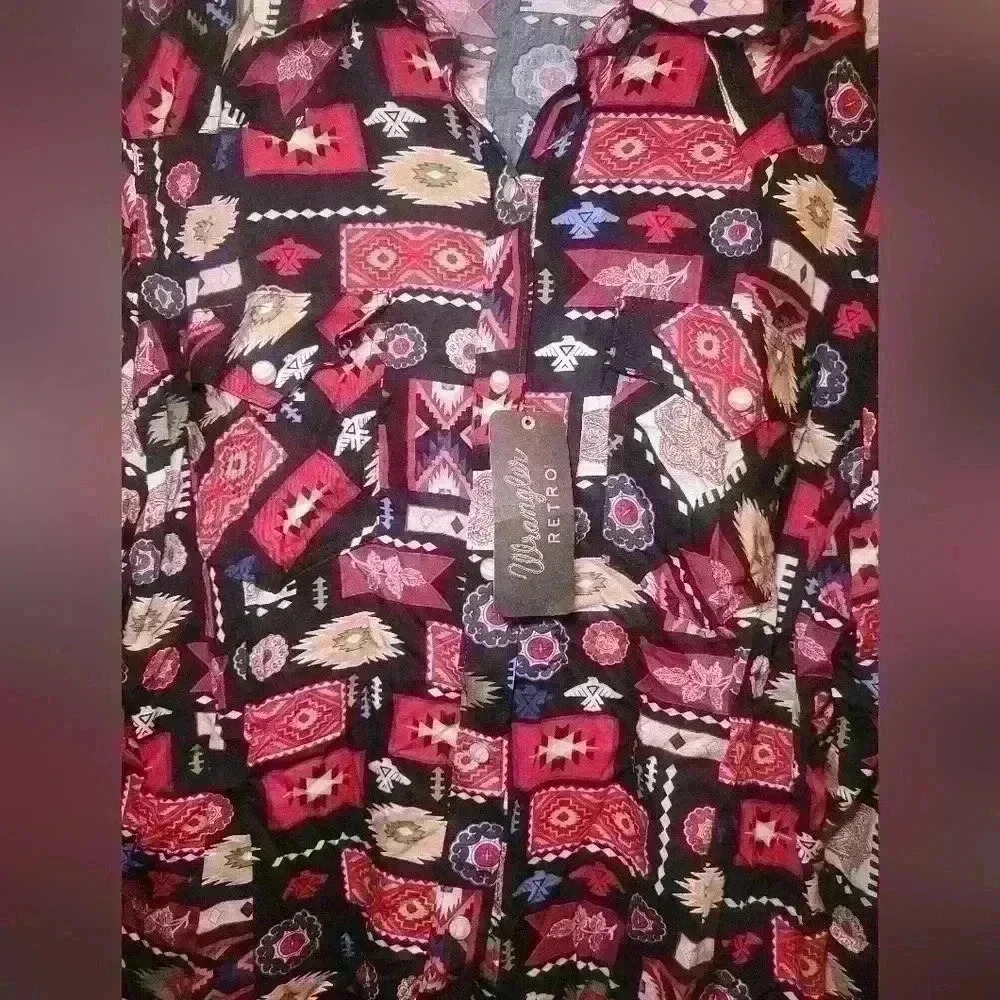 Wrangler Retro Womans sz XXL Western show shirt. Lightweight NWT - Picture 2 of 4